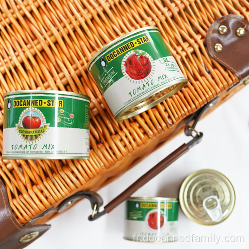 sauce tomate à la pâte de tomate en conserve de qualité supérieure facile à ouvrir
